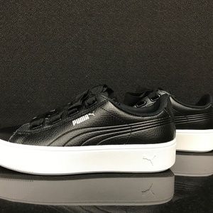 PUMA Vikky Stacked Ribbon Core Women’s Sneakers - BLACK 369112 01